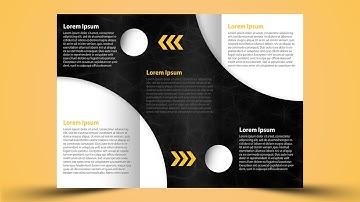 How to Design Tri-Fold Brochure In Photoshop - Business Brochure Design- Vertex Graphic
