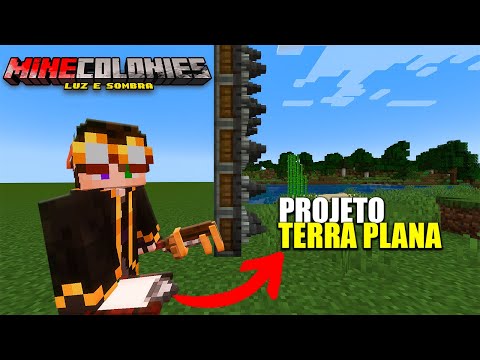 USEI O CREATE PARA DEIXAR A TERRA PLANA - Minecolonies Luz e Sombras #09