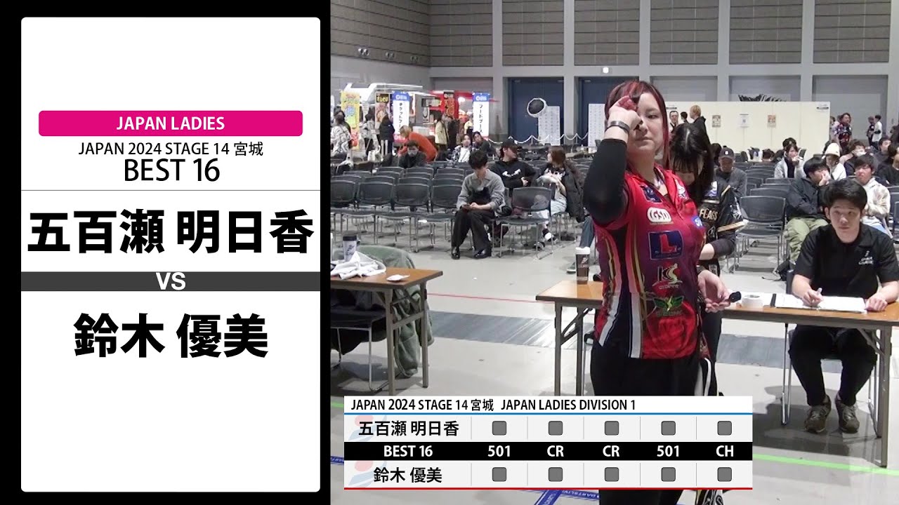 五百瀬 明日香 VS 鈴木 優美】JAPAN 2024 STAGE14 宮城 LADIES BEST16