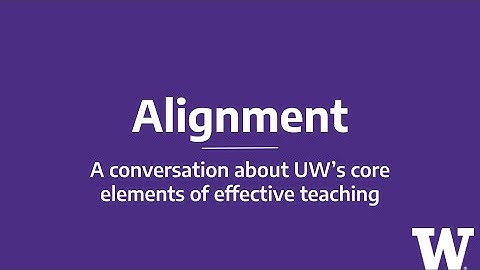 Alignment  A conversation about one of UW
