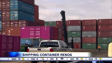 Video: Shipping containers retrofitted to be used as housing