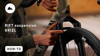 Set up the RIFT suspension fork on your Grizl