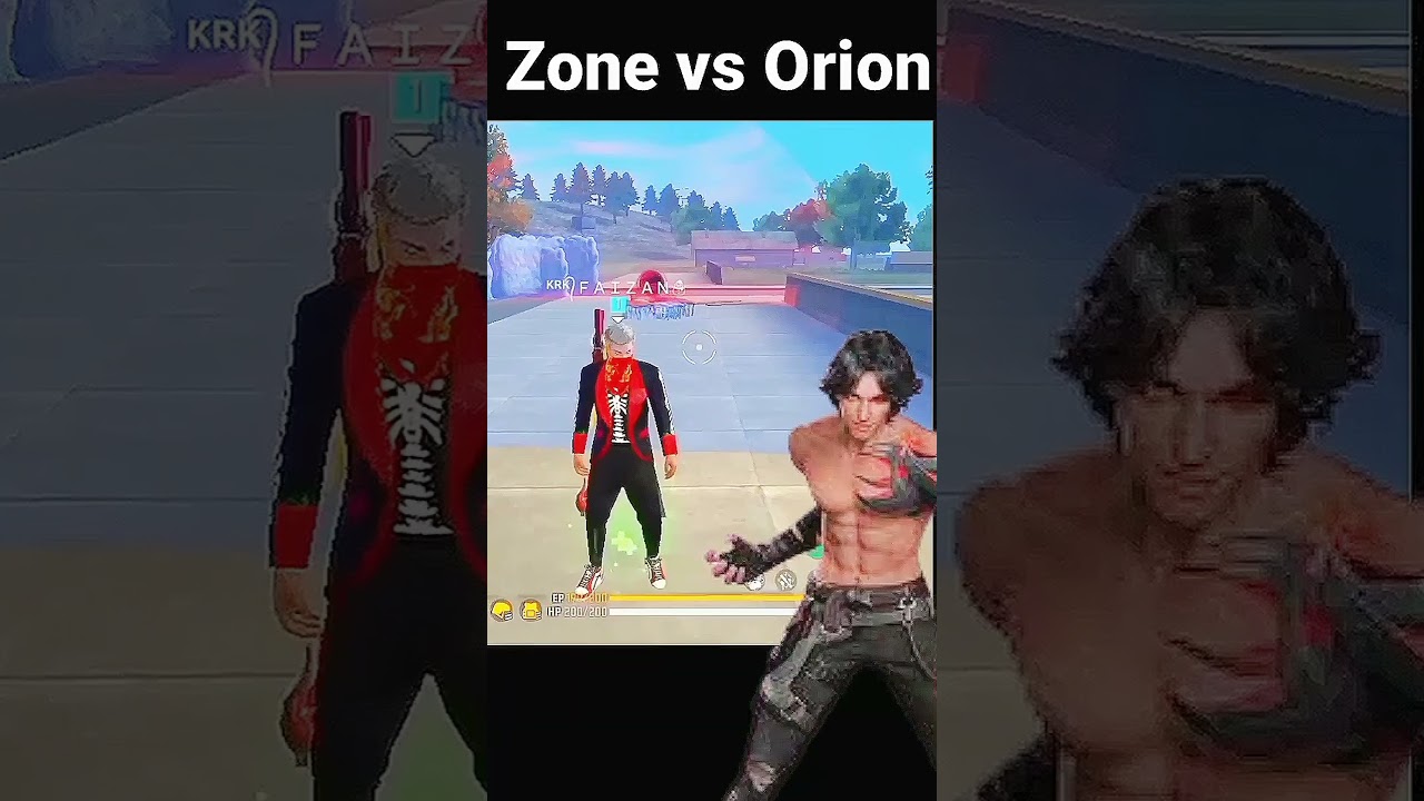 Free fire Orion vs Zone survive | Orion character in zone ability test 
