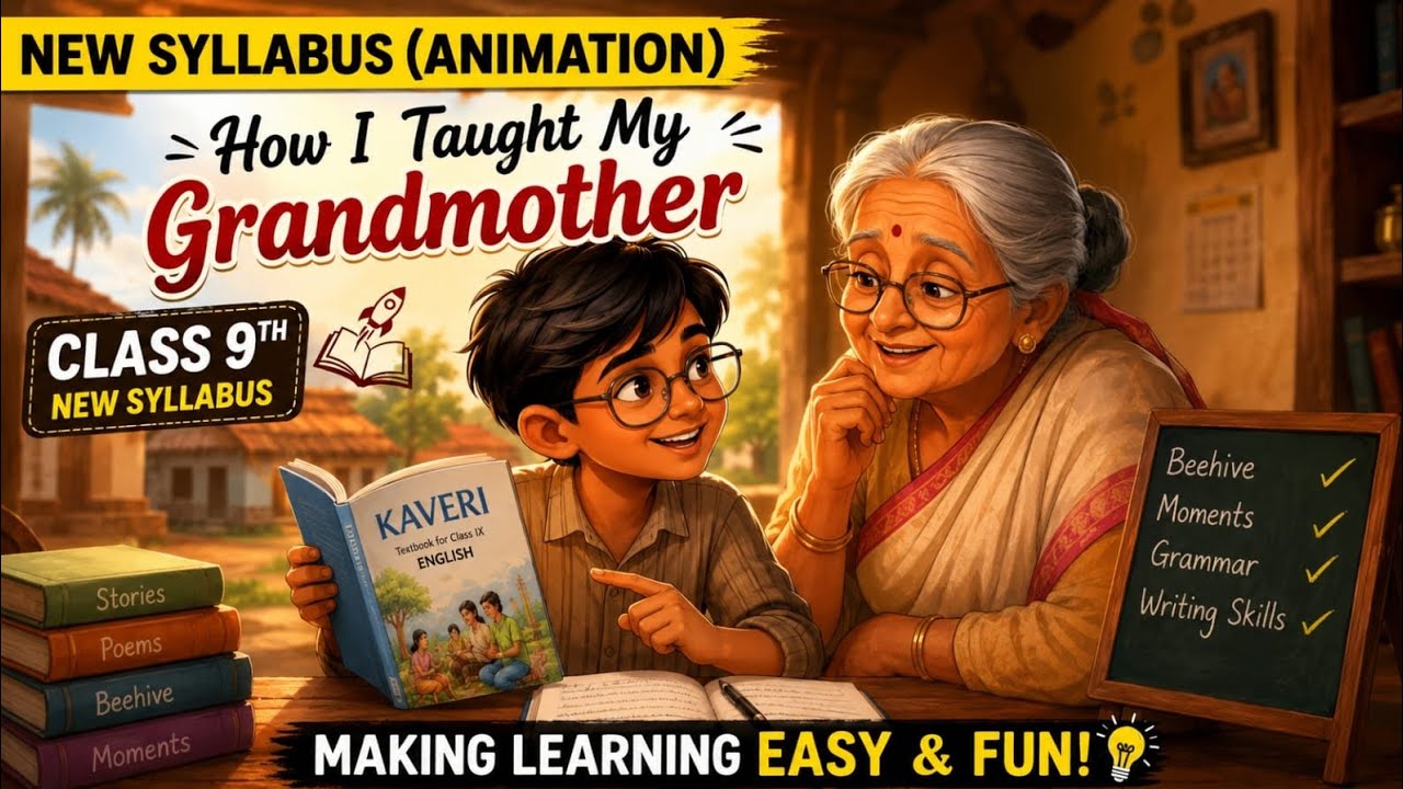 HOW I TAUGHT TO MY GRANDMOTHER CLASS 9TH ANIMATION - YouTube