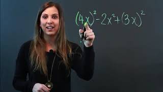 Adding Polynomials With Exponents Outside the Parentheses