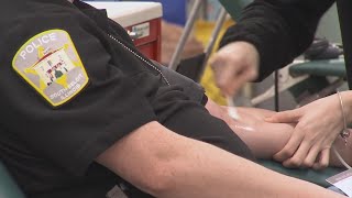 South Beloit first responders react to "Battle of the Badge" blood drive