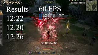 Black Desert Attack Speed Test as a function of FPS (Awak. Ninja)