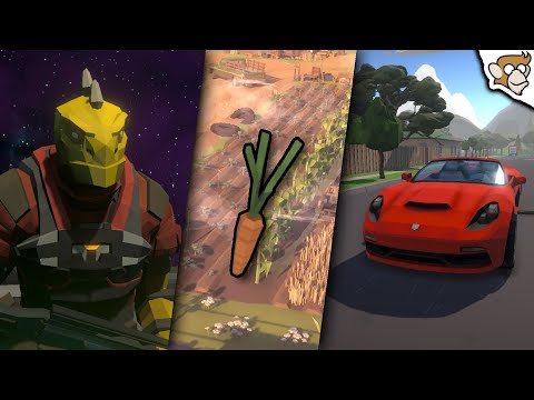 I made 3 UNIQUE Games with 3 ASSET PACKS! (RTS, Farming, Taxi Driving)