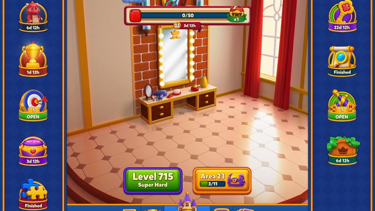 Royal Match Tutorial | Levels 715-725 First Try | Dragon Nest day 4 part 1 | 130K coins March-9-2026