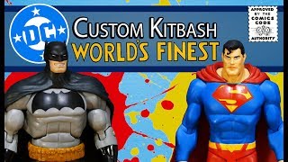 Custom Kitbashed World's Finest Superman Batman Action Figure Toy Review