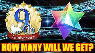 How many Saint Quartz will we get for Fate/Grand Order 9th Anniversary?