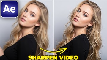 SHARPEN VIDEOS in After Effects With This EASY TECHNIQUE