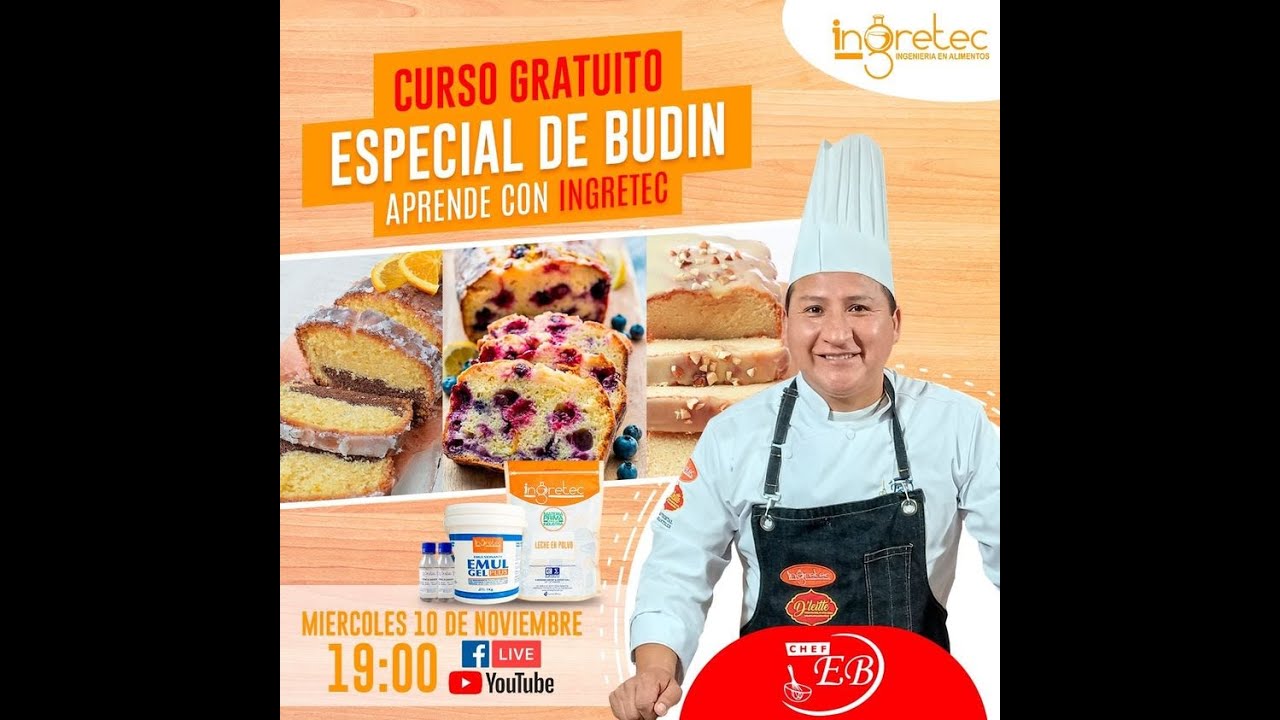 ⭕ ESPECIAL DE BUDIN - APRENDE CON INGRETEC Y EL CHEF ELVIS BENITO ⭕