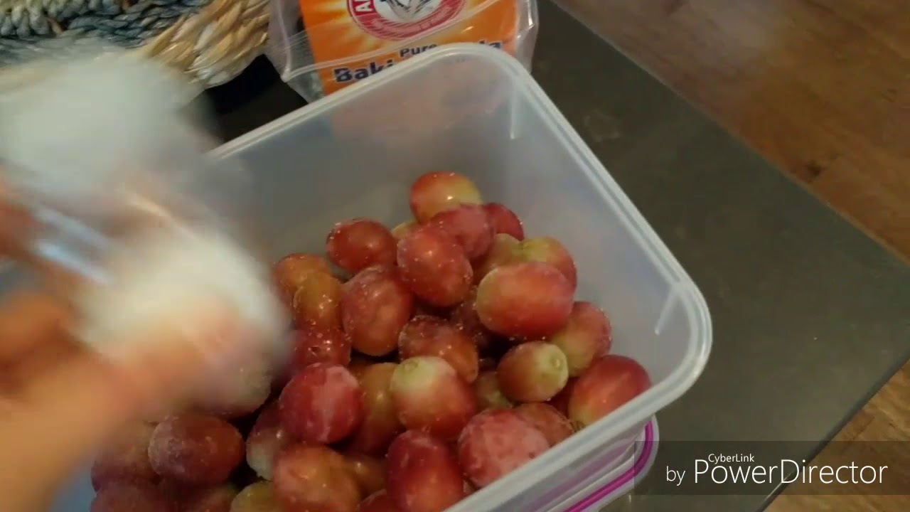 How I wash grapes YouTube
