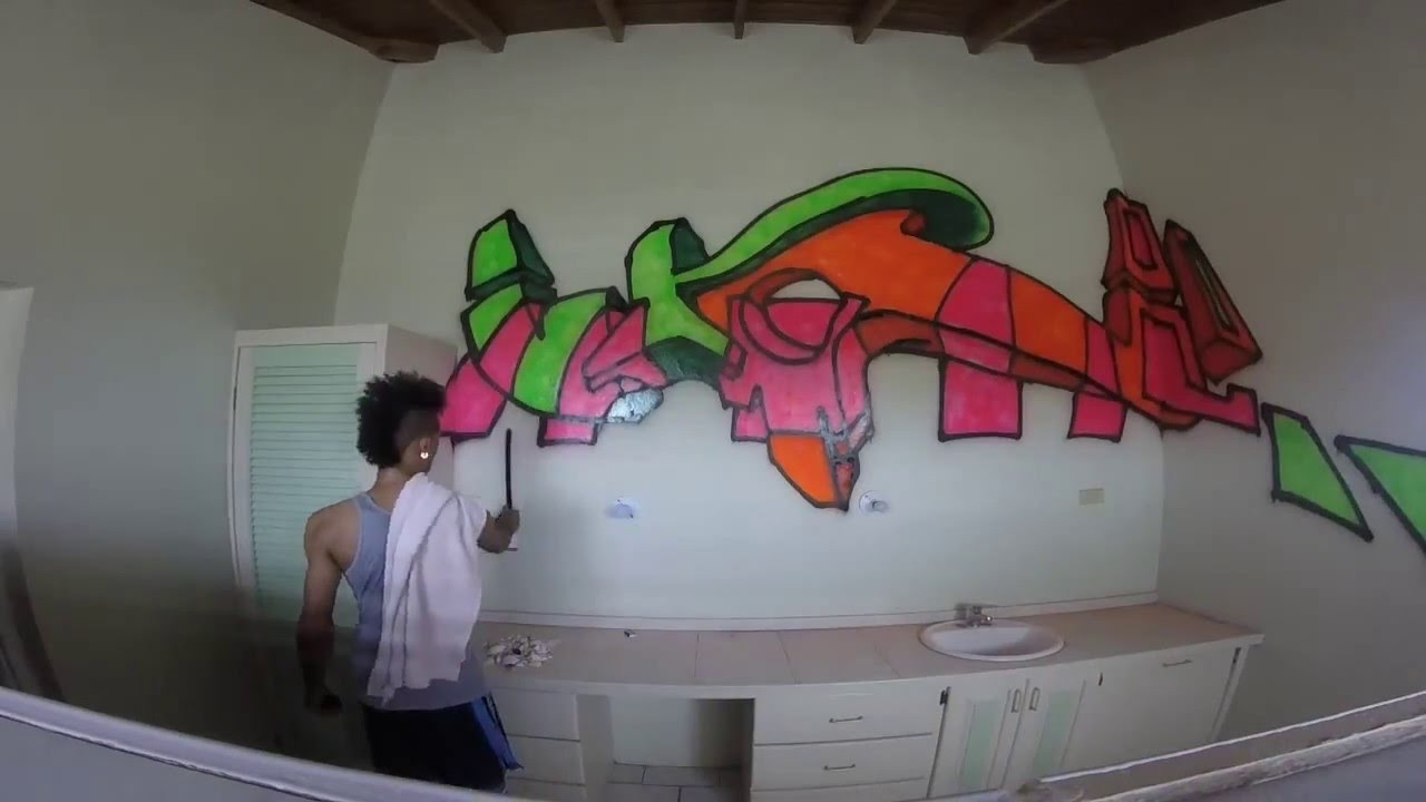 Bedroom graffiti in Jamaica