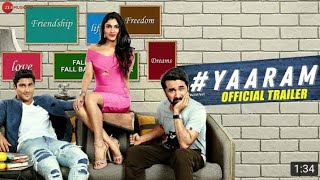 #Yaaram_-_Official_Trailer_|_Prateik_Babbar,_Siddhanth_Kapoor,_Ishita_Raj,_Subha_Rajput(720p)