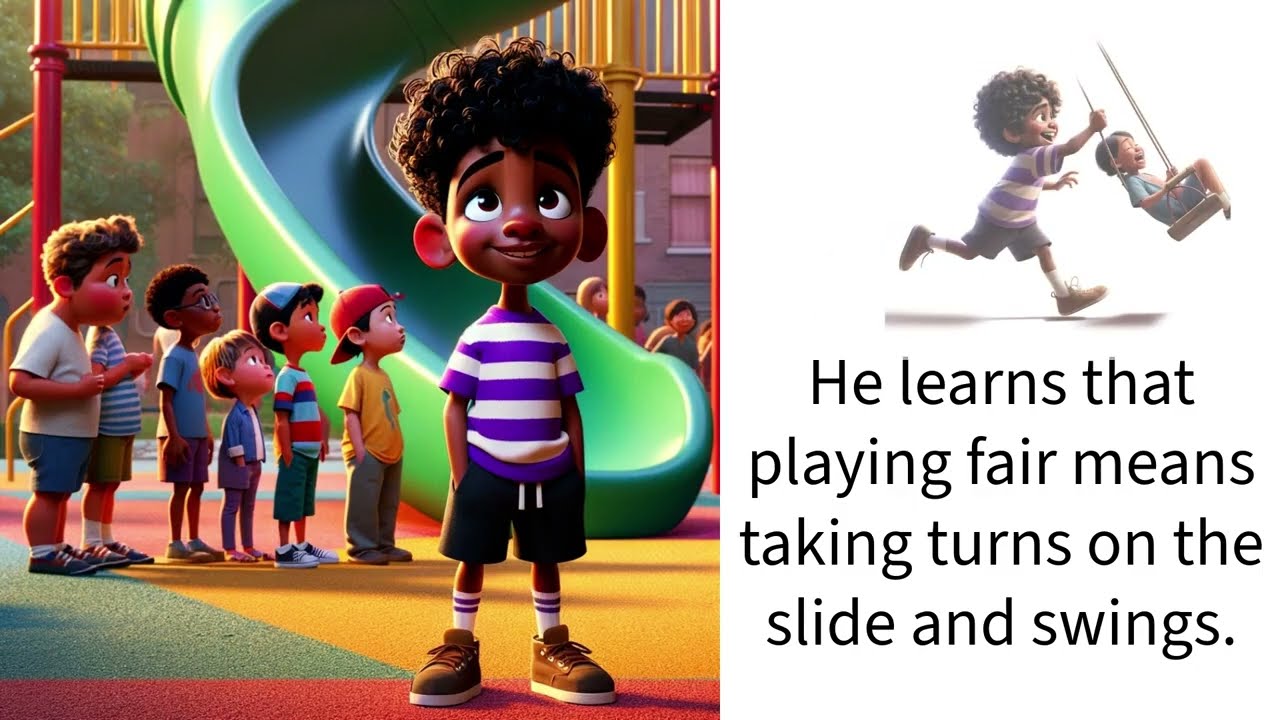 Educational videos - Rishaun's Recess Rules: A Social Story About Playground Manners