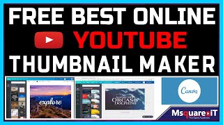 How To Make Free Thumbnail Online For Youtube Msquare It Canva Bengali