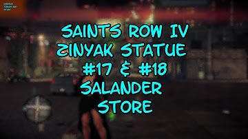 Saints Row IV Zinyak Statue #17 & #18 Salander Store