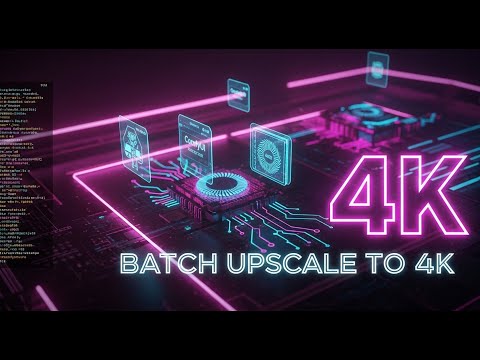Batch Upscale to 4K in ComfyUI (Only 4GB GPU!) | Python Automation Tutorial