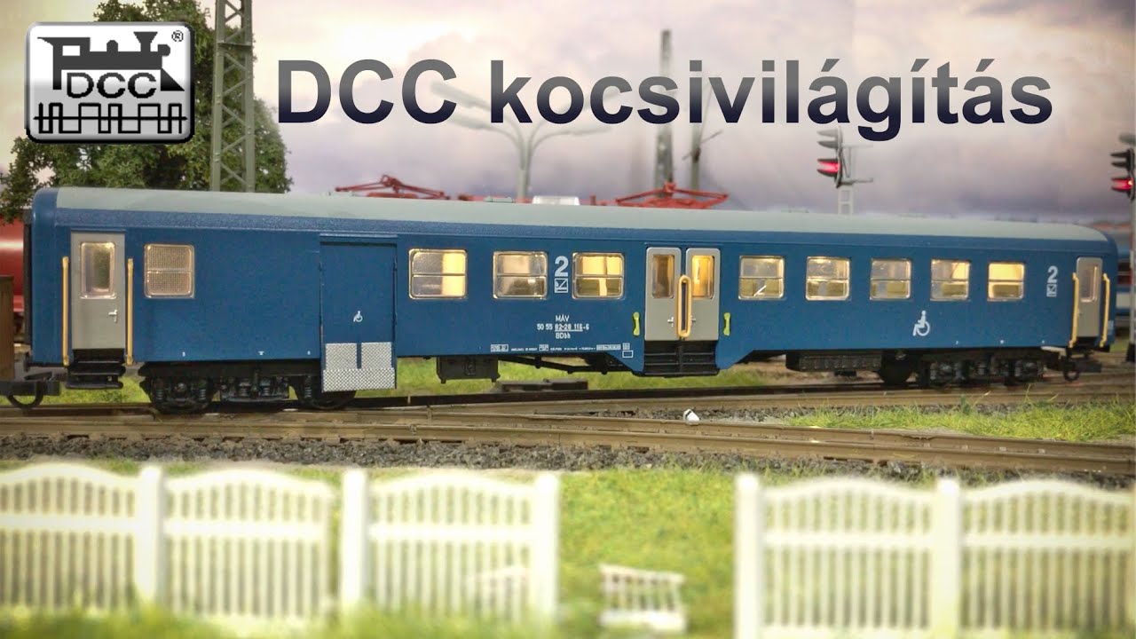 DCC digitális vagonvilágítás beépítése H0 személykocsikba