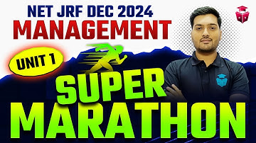UGC NET Management 2024 Marathon | Unit-1 Management Concepts & Theories Full Revision | Yogesh Sir