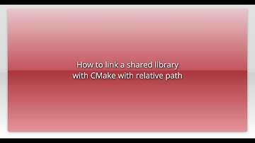 How to link a shared library with CMake with relative path