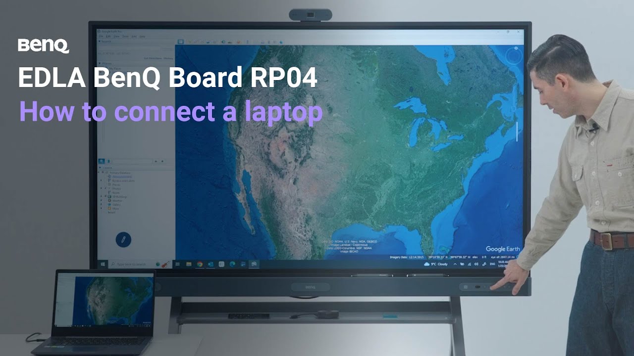 How to connect your laptop on the RP04 | BenQ