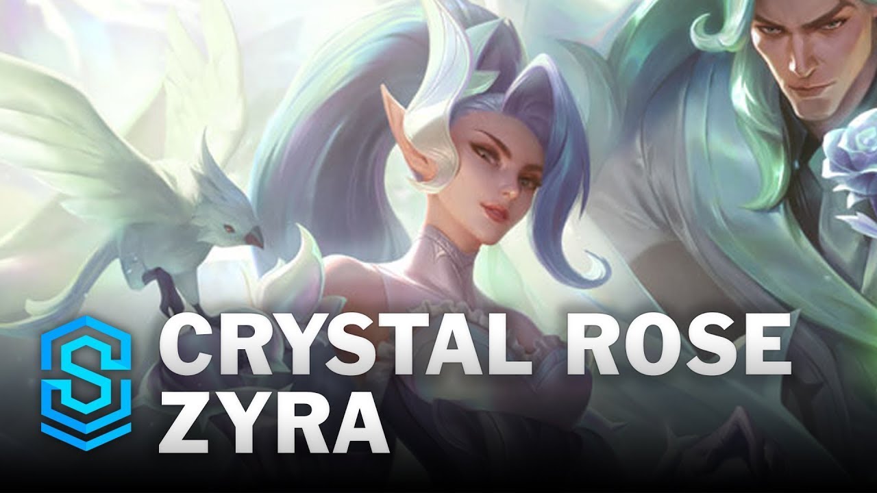 Crystal Rose Zyra Skin Spotlight - League of Legends - YouTube