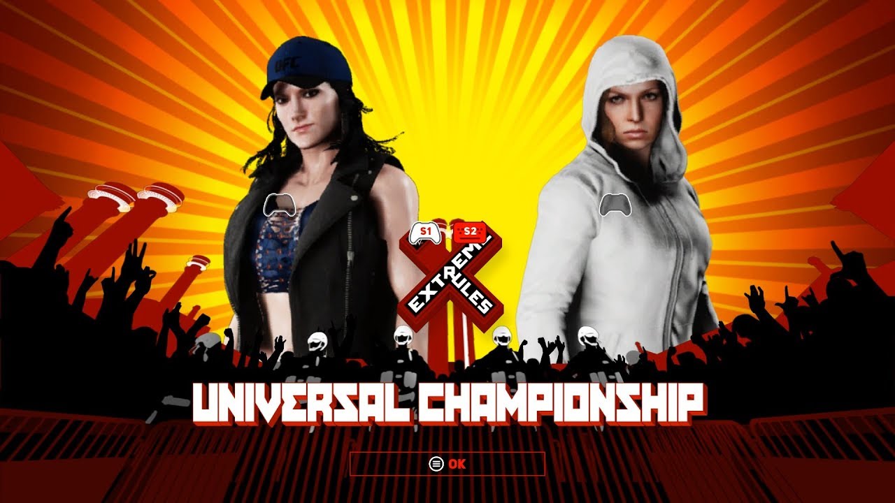 WWE 2k18 Gina Carano vs Ronda Rousey - YouTube