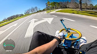 my drift kart is way too fast for sidewalks