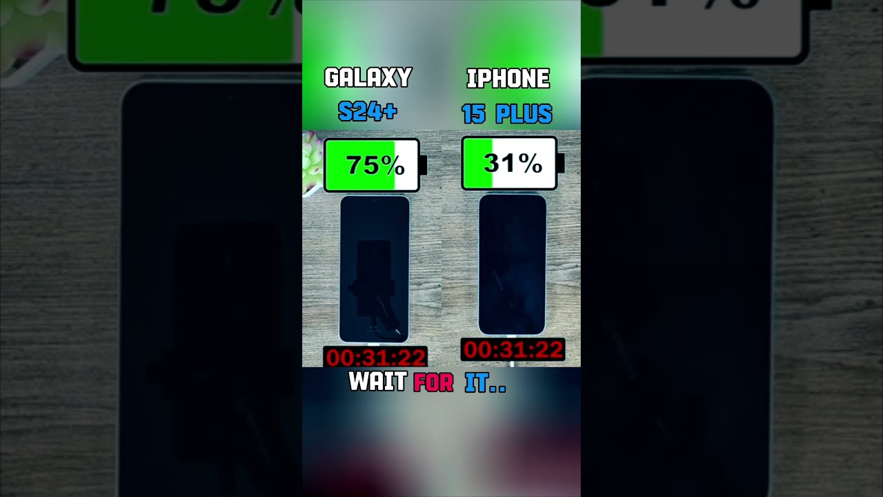 Galaxy S24+ vs iPhone 15 Plus CHARGING Test