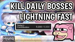 Maplestory Tips - Daily Bosses Very Fast Cube Farming Strategy