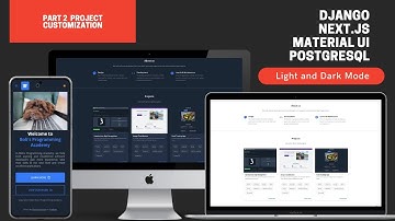 Portfolio Website Project | Django, Next.js, Material UI, PostgreSQL | Light and Dark Mode | 2 of 3