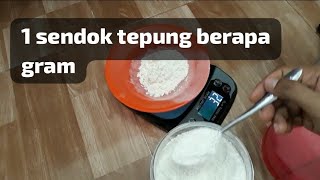 1 tablespoon of flour is how many grams