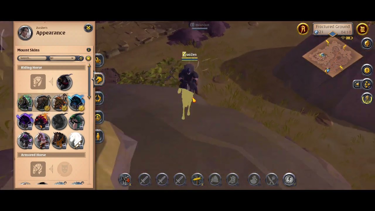 Why i cant change my mount skin :( Albion Online Mobile