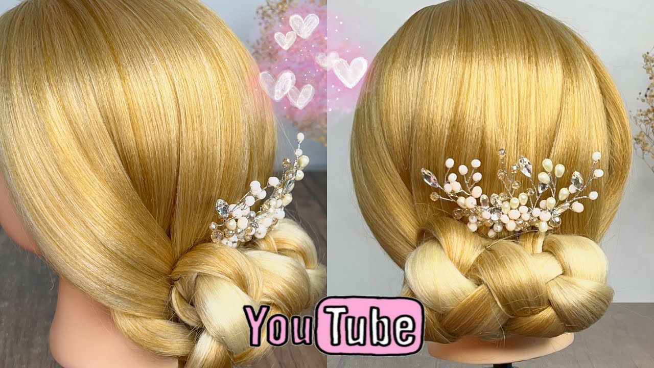 Chignon easy and simple at home | hairstyle at home | how to chignon ...