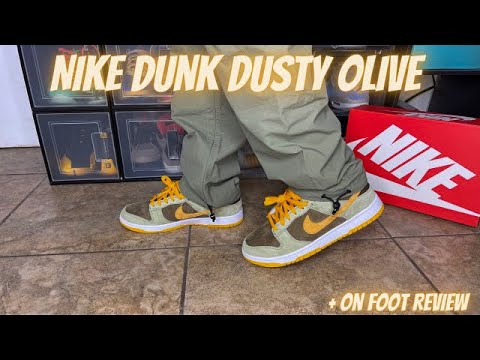 Nike Dunk Low Dusty Olives On Feet Review 