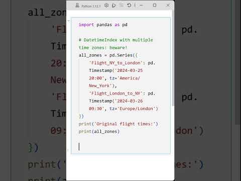 06 Calculate Flight Gaps Across Time Zones in Python