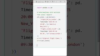 06 Calculate Flight Gaps Across Time Zones in Python Wealth