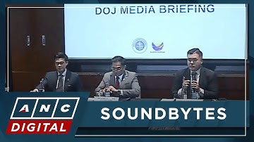 WATCH: DOJ holds press briefing on alleged ICC warrant vs. Bato Dela Rosa | ANC