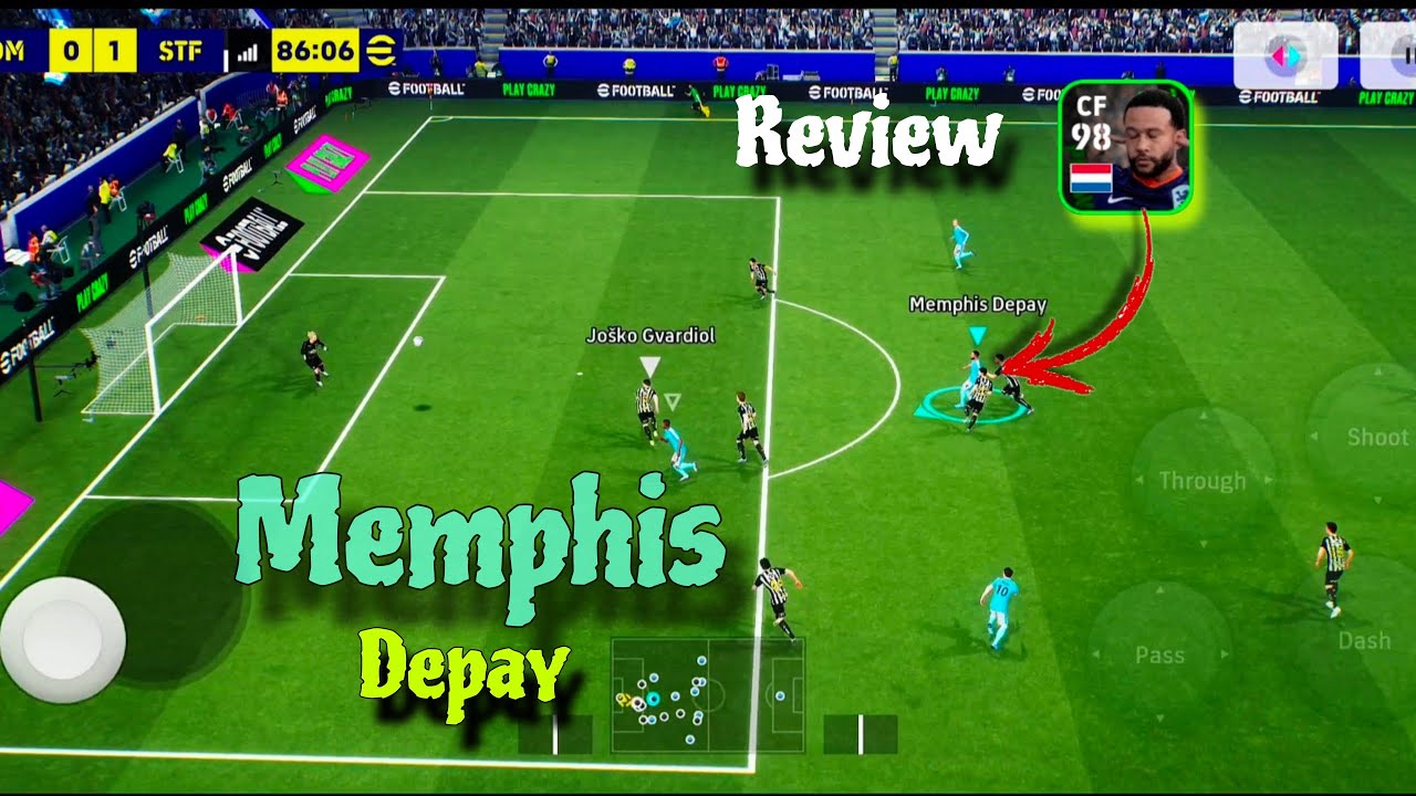 Memphis Depay in Efootball💥 || Review||
