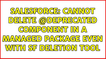 Salesforce: Cannot delete @Deprecated component in a managed package even with SF deletion tool