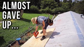 I Almost Gave Up!!! - MOBILE HOME ROOF OVER - Day 1