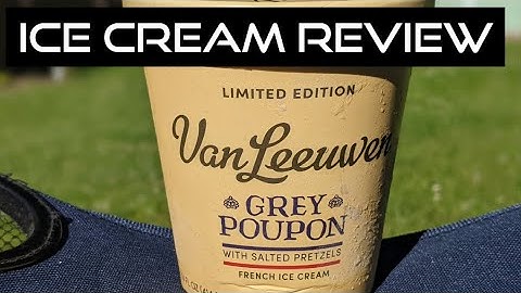 ICE CREAM REVIEW: Van Leeuwen Grey Poupon French Ice Cream #vanleewanicecream #icecream