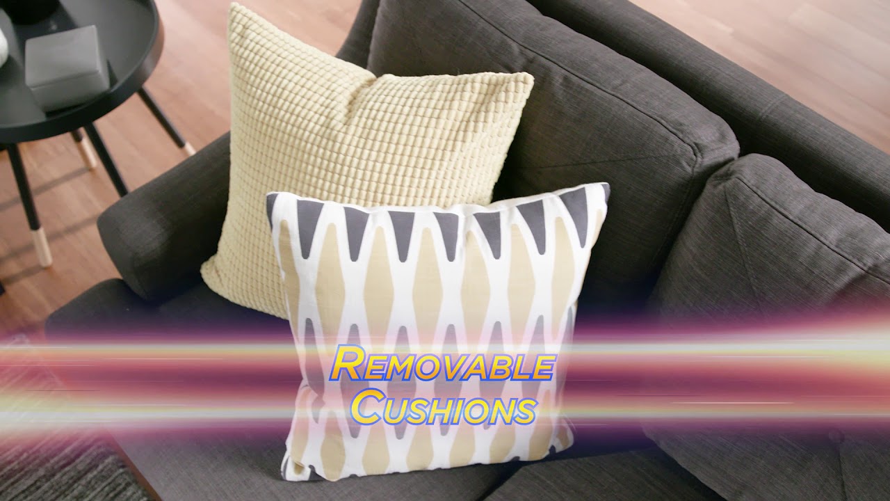 Dark Grey Linen Sofa by iNSPIRE Q Modern