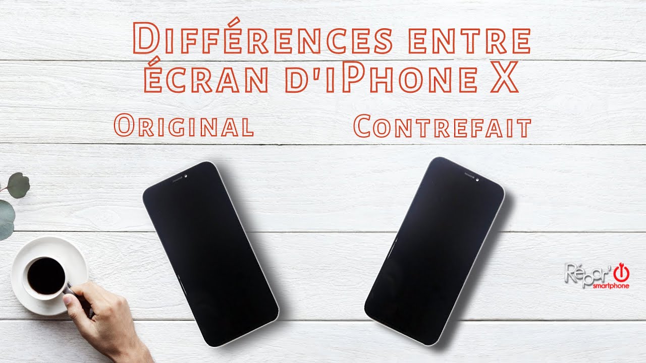 Identify yourself an original screen and a counterfeit screen on