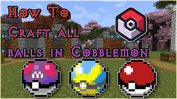 How to Craft and Use All Pokeballs in Cobblemon! Cobblemon 1.4 Guide!