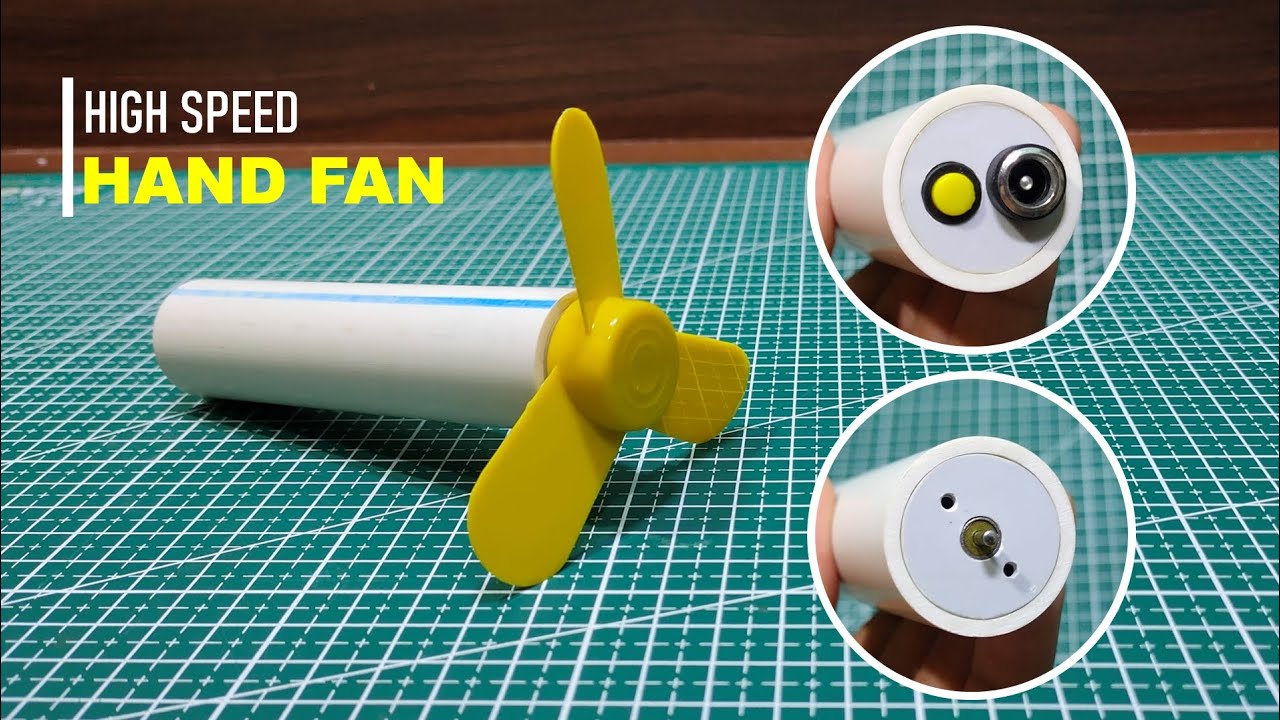 How To Make A Rechargeable Hand Fan Easily At Home