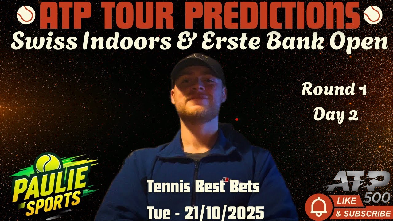ATP Швейцария и Австрия | Теннисные прогнозы на сегодня 21.10.2025 | Анализ ставок 